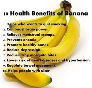 Healthy benefits of banana